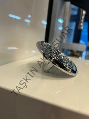 Poli Metal Kulp 32mm Krom Dolap Kapak Modern Çekmece Tv Ünite Mobilya Kulbu Komidin Şifonyer Gümüş