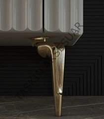 Legend X Metal Ayak 16-21 cm Altın Renk Modern Gold Mobilya Ayağı Koltuk Dolap Tv Ünite Komidin Şifonyer