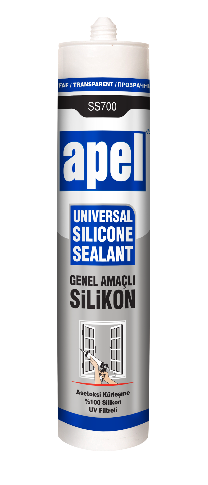 Apel Silikon Şeffaf 250 ml - 280gr SS701