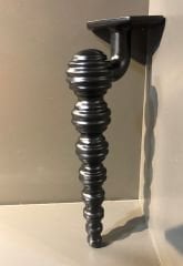 ﻿Petek Metal Ayak 16-21cm Mat Siyah Modern Mobilya Ayağı Dolap Koltuk Tv Ünite Komidin Şifonyer