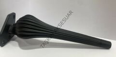 Ottoman Metal Ayak 16-21cm Mat Siyah Modern Mobilya Ayağı Koltuk Komidin Puf Dolap Tv Ünite