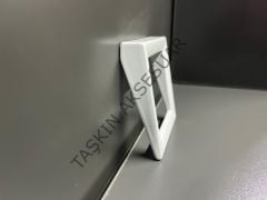 Kare Metal Kulp 32mm Beyaz Dolap Kapak Modern Çekmece Mobilya Kulbu Tv Ünite Komidin Şifonyer