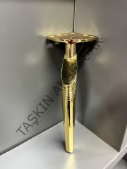 Efes Metal Ayak 16-20-25cm Altın Modern Mobilya Ayağı Dolap Koltuk Tv Ünite Komidin Şifonyer Puf Gold