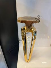 Galaksi Metal Ayak 16-21-25cm Altın+Aytaşı Modern Gold Mobilya Ayağı Koltuk Dolap Komidin Şifonyer Kitaplık Puf Tv Ünite
