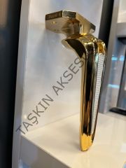 Galaksi Metal Ayak 16-21-25cm Altın+Aytaşı Modern Gold Mobilya Ayağı Koltuk Dolap Komidin Şifonyer Kitaplık Puf Tv Ünite