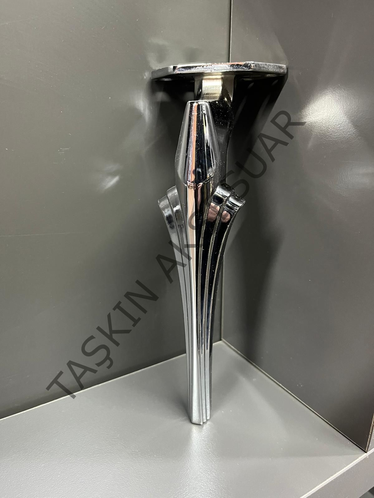 Zeus Metal Ayak 16-21-24cm Krom Modern Gümüş Mobilya Ayağı Koltuk Dolap Komidin Şifonyer Tv Ünite