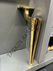 Dünya Metal Ayak 17-20-25cm Altın Modern Mobilya Ayağı Dolap Koltuk Tv Ünite Komidin Şifonyer Gold