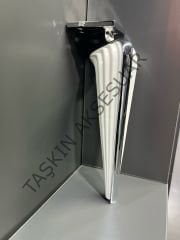 Angel Metal Ayak 16-21-25cm Krom+Aytaşı Koltuk Komidin Modern Tv Ünite Mobilya Dolap Dolap Koltuk Tv Ünite Komidin Şifonyer