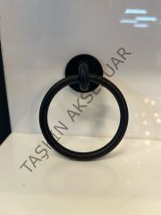 Halka Süs Metal Kulp Mat Siyah Sandalye Dolap Kapak Çekmece Komidin Tv Ünite Modern Tek Delikli Mobilya Kulbu
