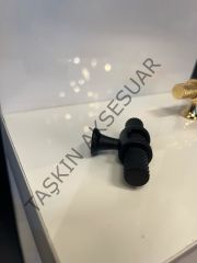 Yüzük Metal Düğme Kulp Mat Siyah Dolap Kapak Çekmece Komidin Tv Ünite Modern Tek Delikli Mobilya Kulbu