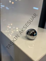 Küre X Metal Düğme Kulp Krom Dolap Kapak Modern Çekmece Tv Ünite Mobilya Gümüş Komidin Tek Delik