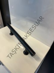 Sur Metal Kulp 96-128-160-192-224-320mm Mat Siyah Dolap Kapak Çekmece Komidin Tv Ünite Modern Mobilya Kulbu