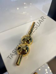 Petra İkili Düz Metal Kulp 32mm Altın Dolap Kapak Çekmece Komidin Tv Ünite Modern Gold Mobilya Kulbu