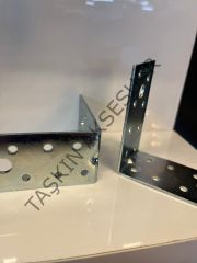 Metal L Gönye 40x80x80mm 18 Delikli 33no Köşebent Bağlantı Aparatı Demiri Mobilya Dolap
