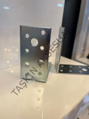 Metal L Gönye 40x80x80mm 18 Delikli 33no Köşebent Bağlantı Aparatı Demiri Mobilya Dolap