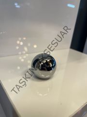 Top Misket Küre Metal Düğme Kulp Krom Dolap Kapak Modern Çekmece Tv Ünite Mobilya Gümüş Komidin Tek Delik