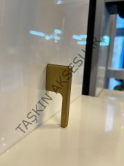 Nevada Metal Kulp 16mm Mat Altın Dolap Kapak Çekmece Tv Ünite Komidin Şifonyer Modern Gold Mobilya Kulbu