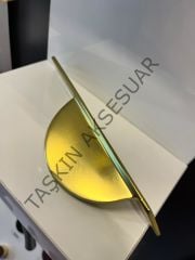 Prag Metal Kulp 64mm Mat Altın Dolap Kapak Çekmece Komidin Tv Ünite Modern Gold Mobilya Kulbu