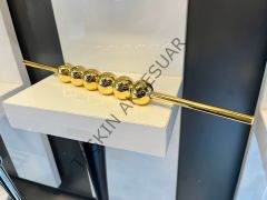 Petra Düz Metal Kulp 32-128mm Altın Dolap Kapak Çekmece Komidin Tv Ünite Modern Gold Mobilya Kulbu