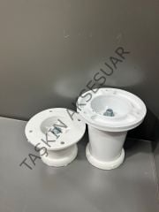 Ufo Plastik Ayak 5-8-10-12cm Beyaz Ayarlı Modern Mobilya Ayağı Banyo Mutfak  Dolap