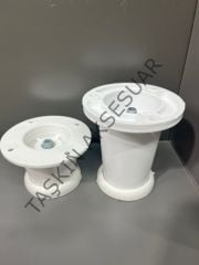 Ufo Plastik Ayak 5-8-10-12cm Beyaz Ayarlı Modern Mobilya Ayağı Banyo Mutfak  Dolap