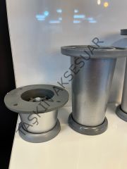 Ufo Plastik Ayak 5-8-10-12cm Gri Ayarlı Modern Mobilya Ayağı Banyo Mutfak Dolap
