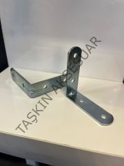 Metal L Gönye 20x60x60mm 4 Delikli 14no Köşebent Bağlantı Aparatı Dolap Demiri Mobilya