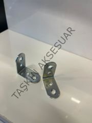 Metal L Gönye 15x27x27mm 4 Delikli 24no Köşebent Dolap Bağlantı Aparatı Mobilya Demir