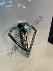 Emaks ﻿﻿Diamond Metal Kulp Krom 64mm Modern Gümüş Mobilya Kulbu