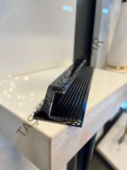 Mini L Line Beta Metal Kulp 96mm Füme Modern Mobilya Kulbu Dolap Çekmece Kapak Tv Ünite Komidin Şifonyer