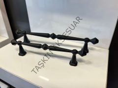 Napoli Metal Kulp 96-128-160mm Mat Siyah Dolap Kapak Çekmece Komidin Tv Ünite Modern Mobilya Kulbu