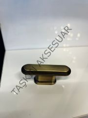Allegra Metal Düğme Kulp Antik Sarı Dolap Kapak Çekmece Komidin Tv Ünite Modern Mobilya Kulbu Tek Delikli