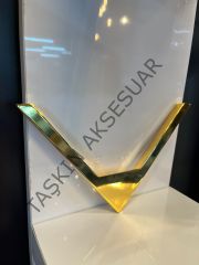 Roza Metal Kulp 64-160mm Altın Dolap Kapak Çekmece Komidin Tv Ünite Modern Mobilya Kulbu Gold