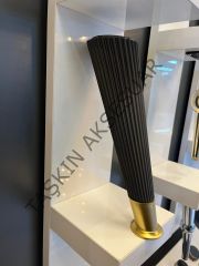 Suit Sert Plastik Ayak 23 Cm Füme+Mat Altın Renk Koltuk Ayağı Tv Ünite Modern Mobilya Dolap Komidin